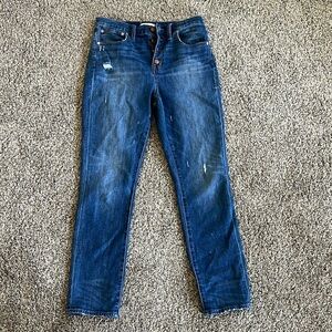 Madewell the high rise slim boyjean